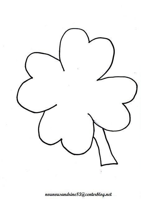 Trefle A 4 Feuilles Coloriage