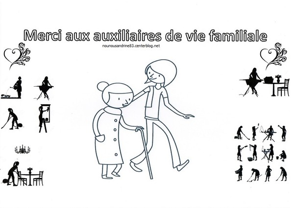 dessin merci aux auxiliaires de vie