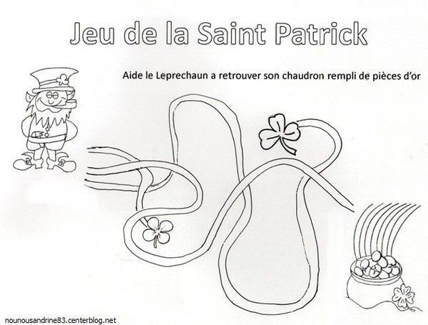 activité manuelle : saint patrick