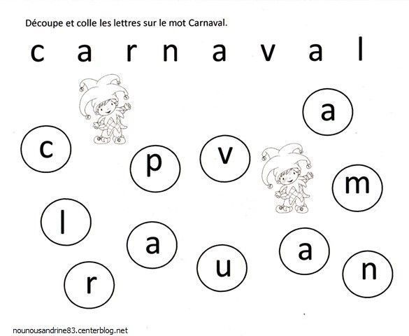activité manuelle : carnaval