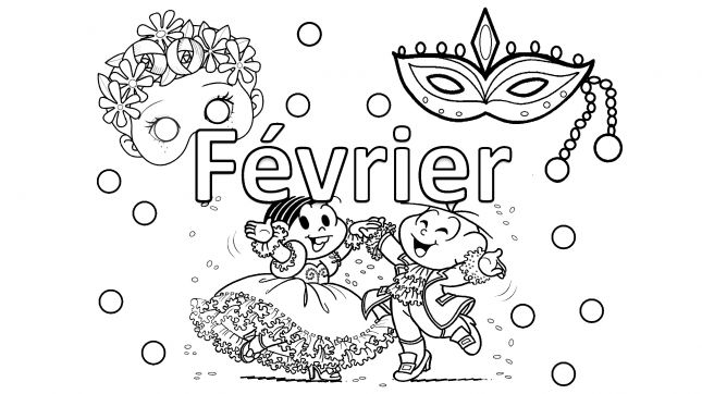 Février à Colorier