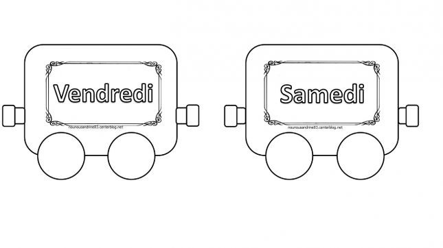 le train des 7 jours de la semaine