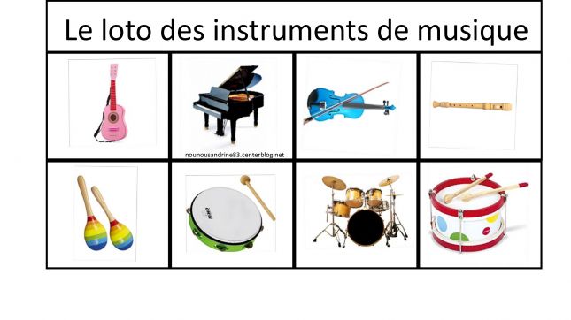 Loto sonore des instruments de musique 