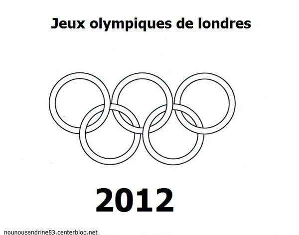 coloriage des anneaux olympiques