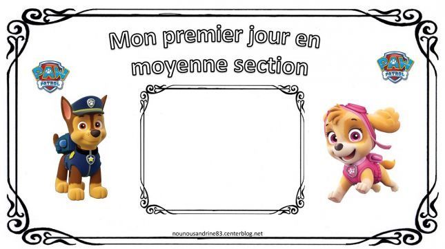 mon premier jour en moyenne section