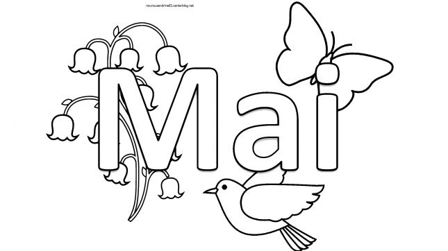 mai coloriage 1er mai à colorier