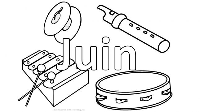 juin clipart noir et blanc