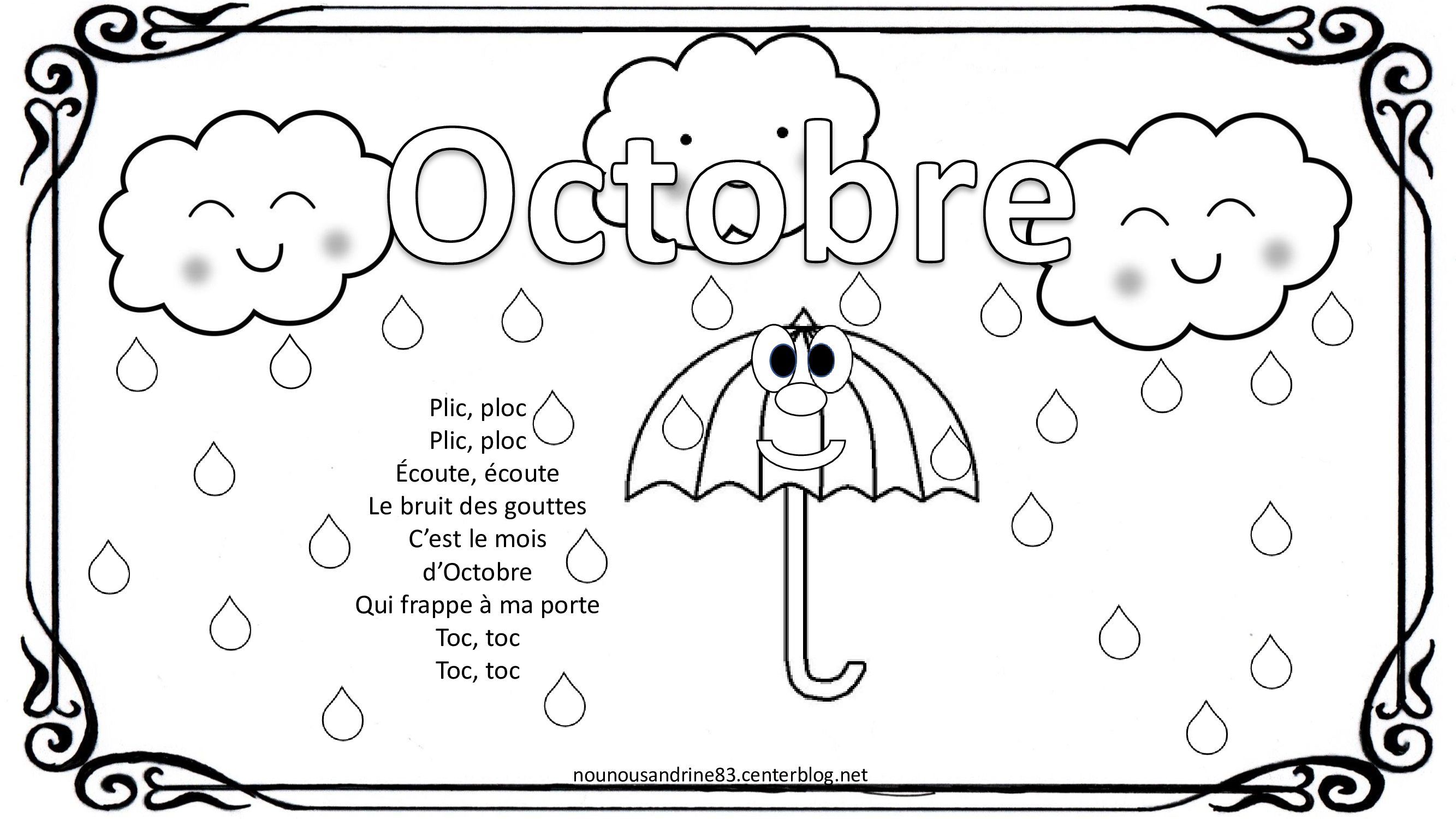 comptines des 12 mois de annee