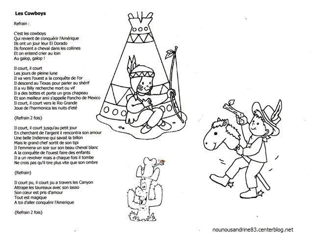 chanson : les cowboys