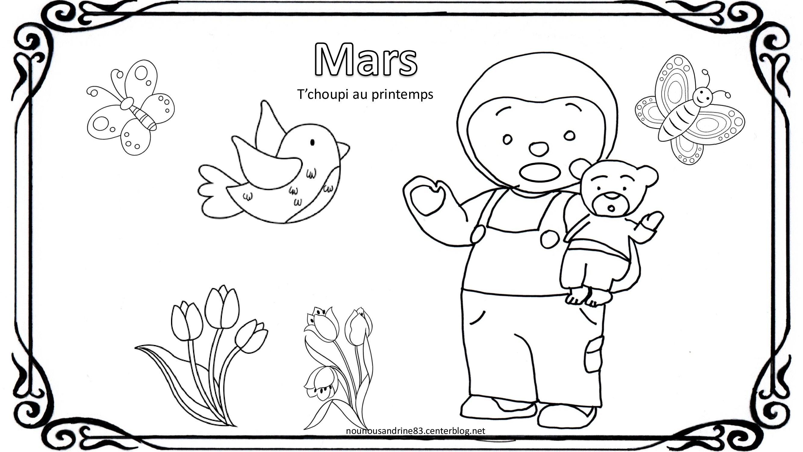 Les 12 Mois De L'année à Colorier Maternelle