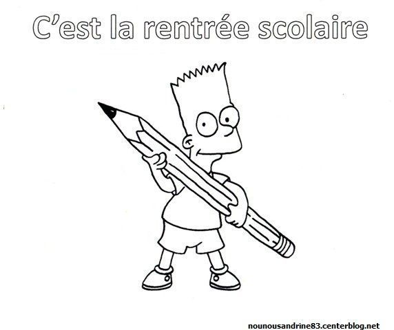 rentrée scolaire : coloriage