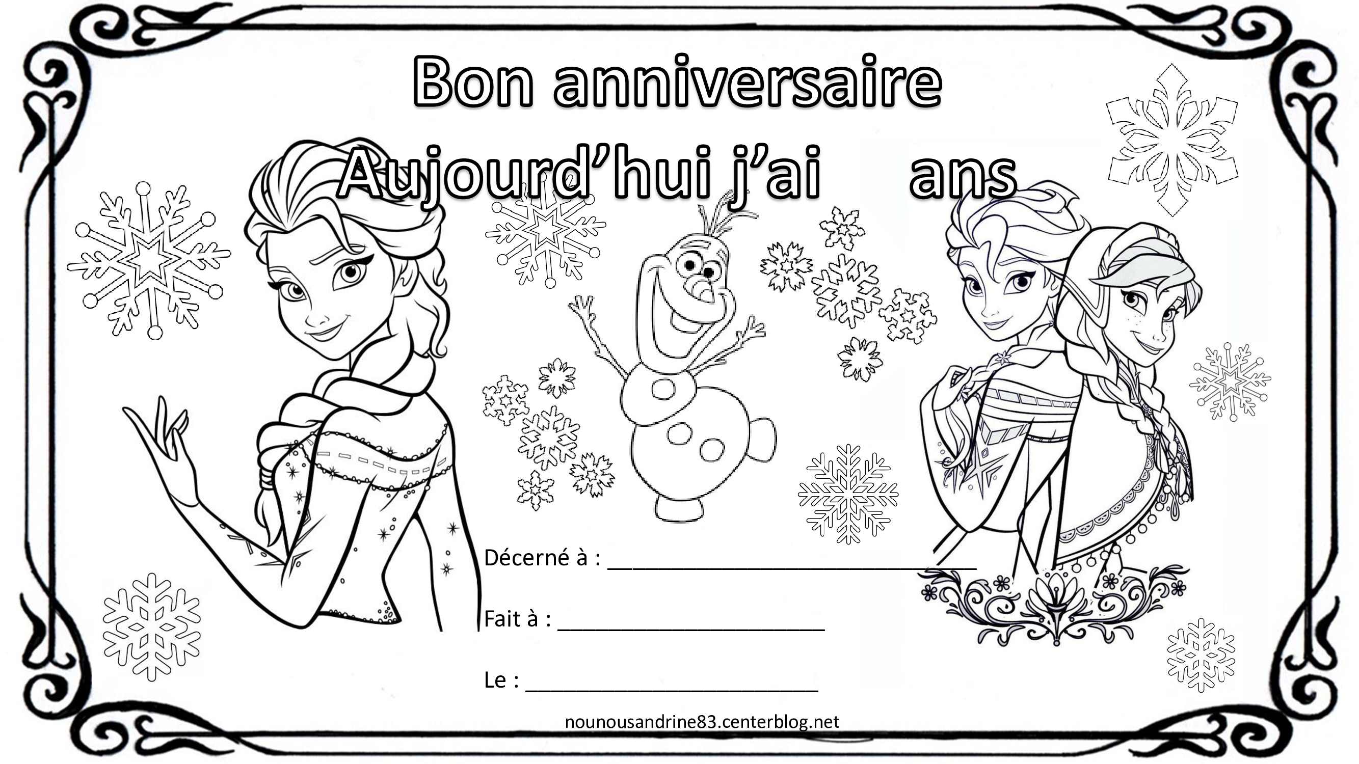 Activités Reine Des Neiges à Imprimer anniversaire à colorier la reine des neiges