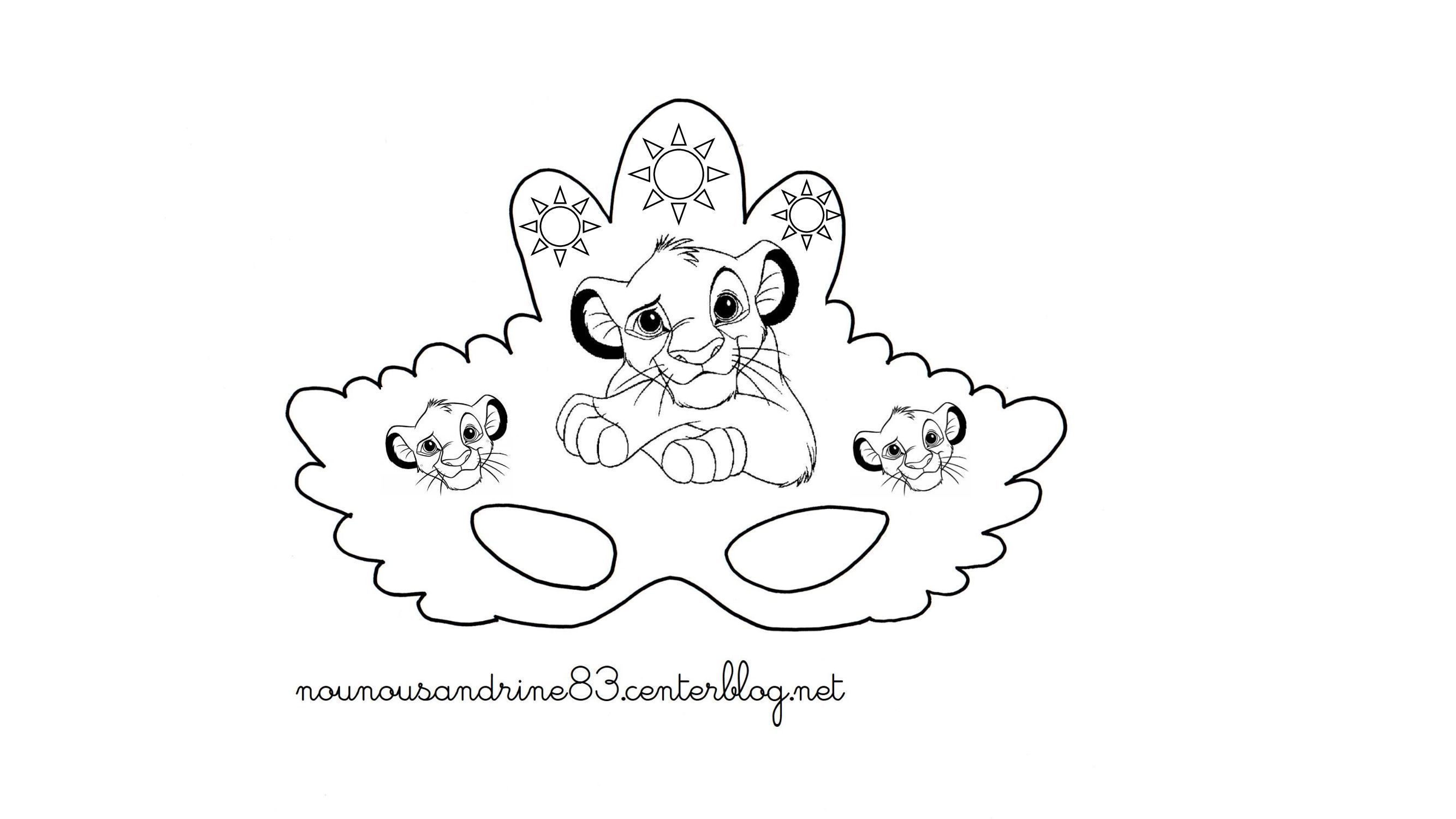 masque carnaval roi lion