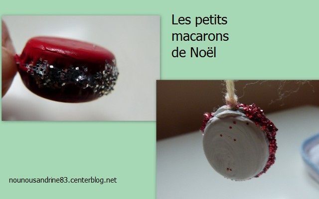 boule de sapin de noël macaron activité manuelle